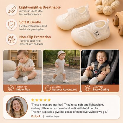 Comfortable Baby Shoes with Soft, Non-Slip Soles