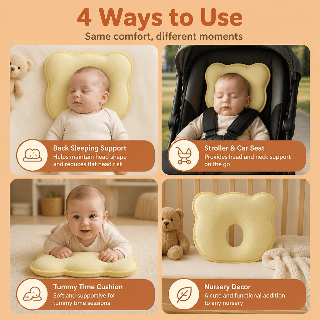 Memory Foam Baby Comfort Support Pillow