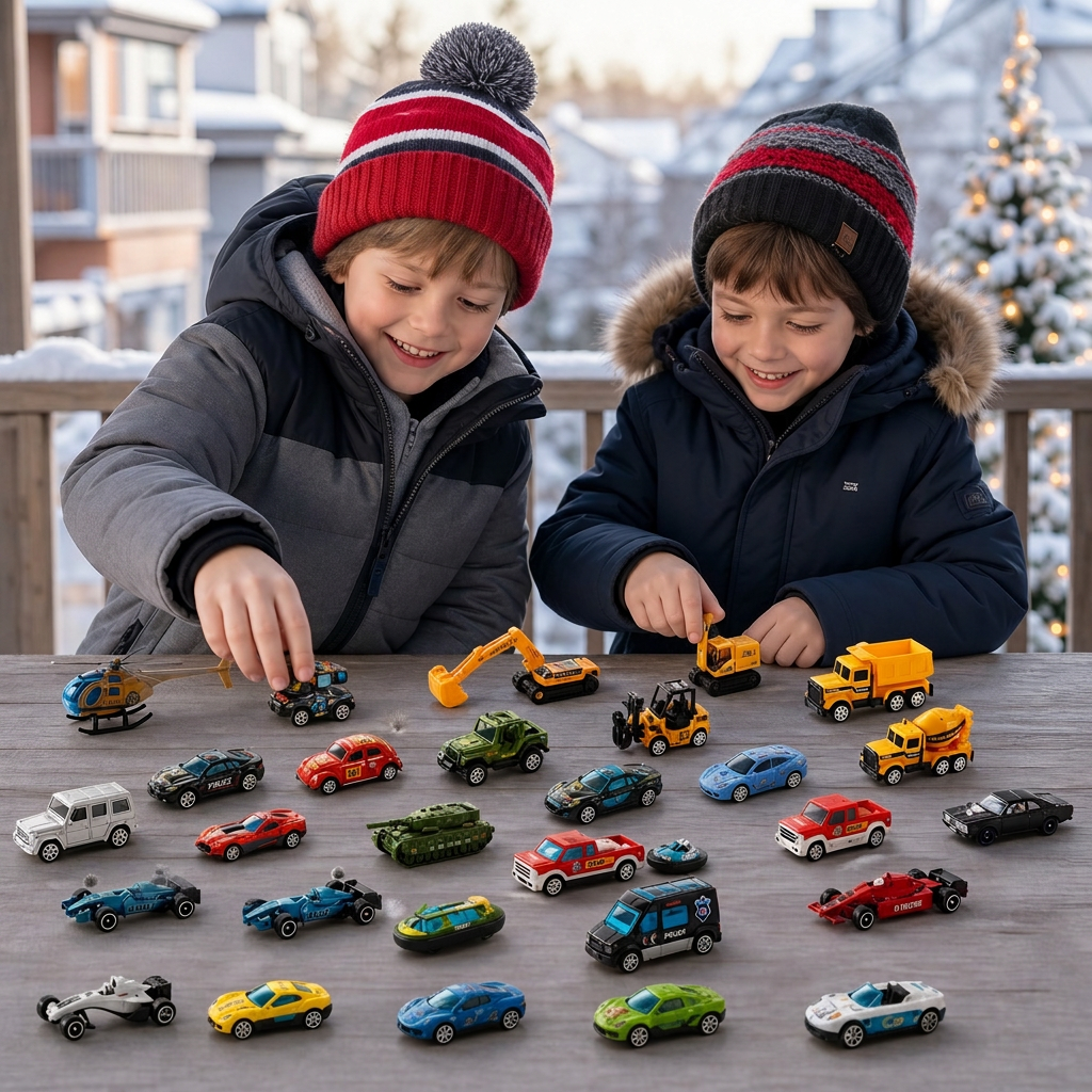 Christmas Die-Cast Car Advent Calendar for Kids