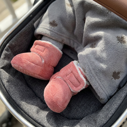 Warm & Cozy Plush Baby Booties with Soft, Non-Slip Soles