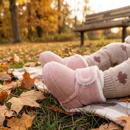 Warm & Cozy Plush Baby Booties with Soft, Non-Slip Soles