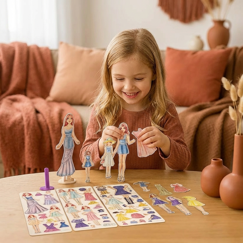 Magnetic Fashion Playset for Children