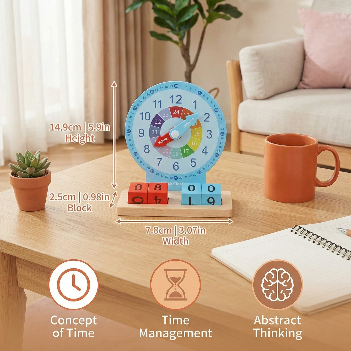 Educational Montessori Time Learning Toy