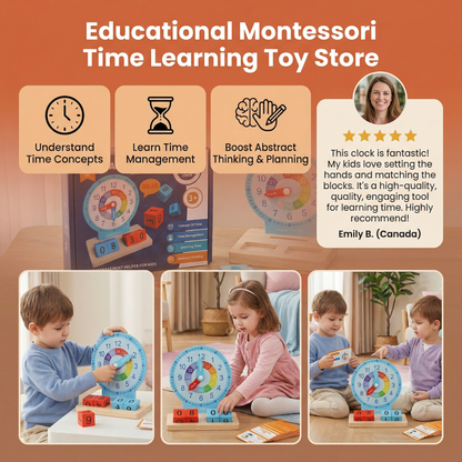 Educational Montessori Time Learning Toy
