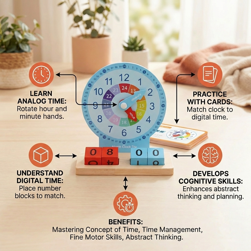 Educational Montessori Time Learning Toy