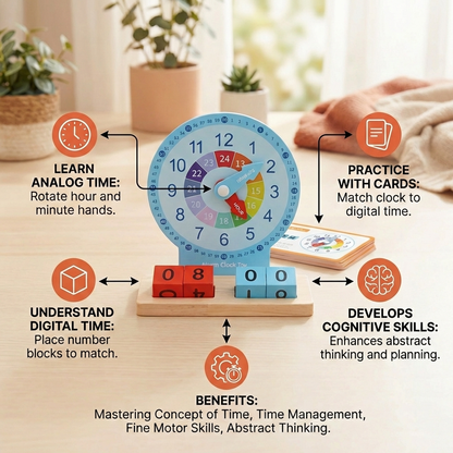 Educational Montessori Time Learning Toy