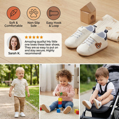 Toddler Shoes in a Cute Bear Design