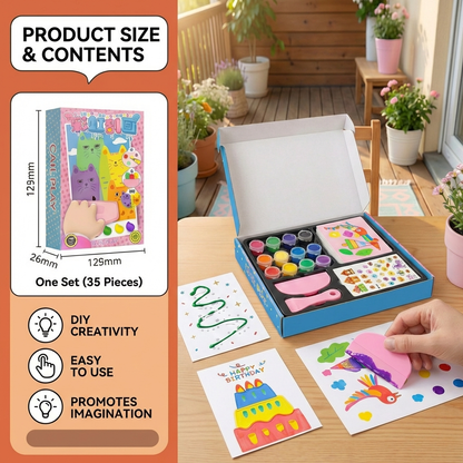 Creative Rainbow Colors Smear Art Set