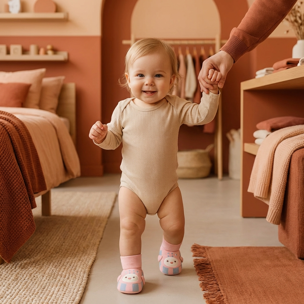 Cuddly soft baby sock shoes – Warm, non-slip & comfortable