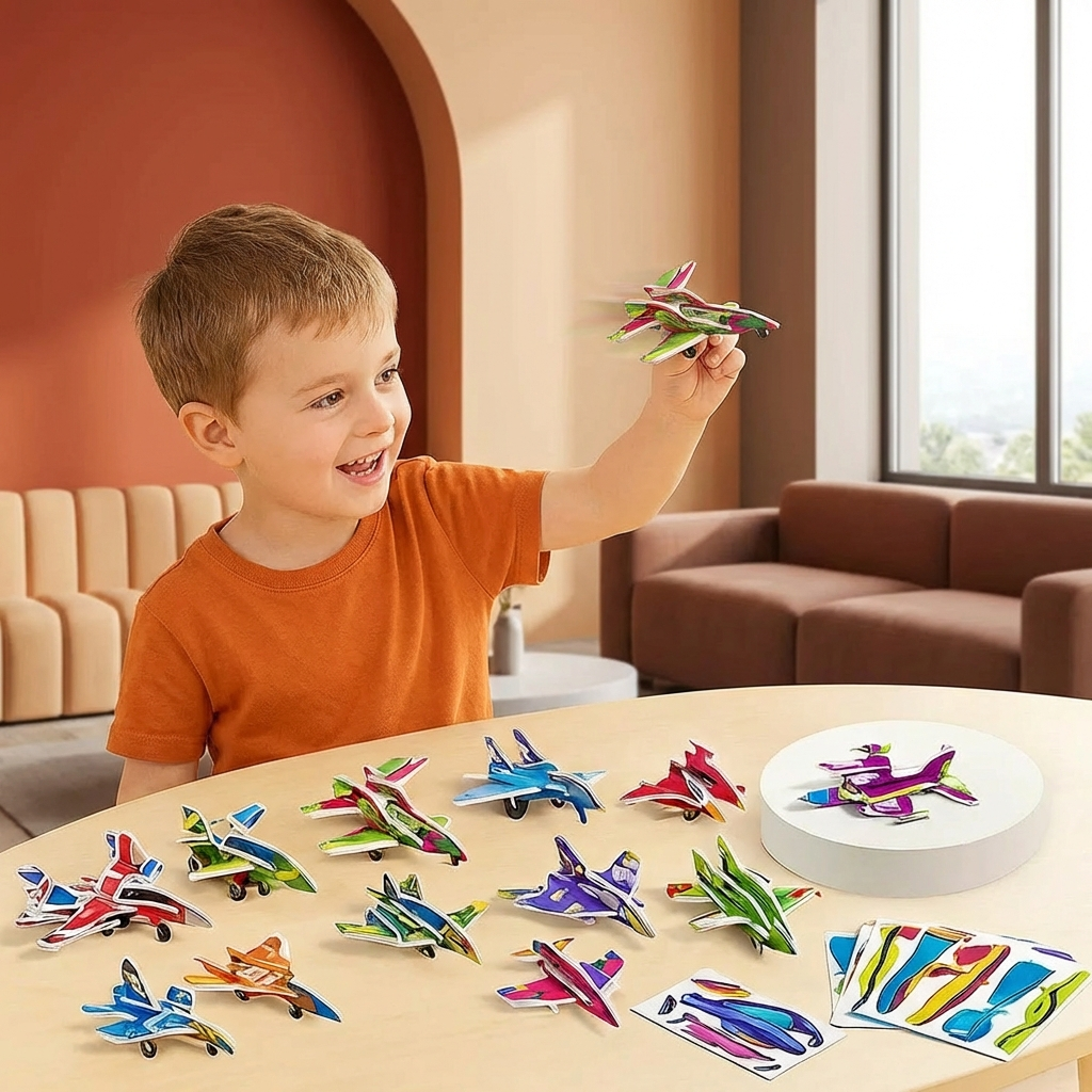 3D Cartoon Puzzle Set for Kids