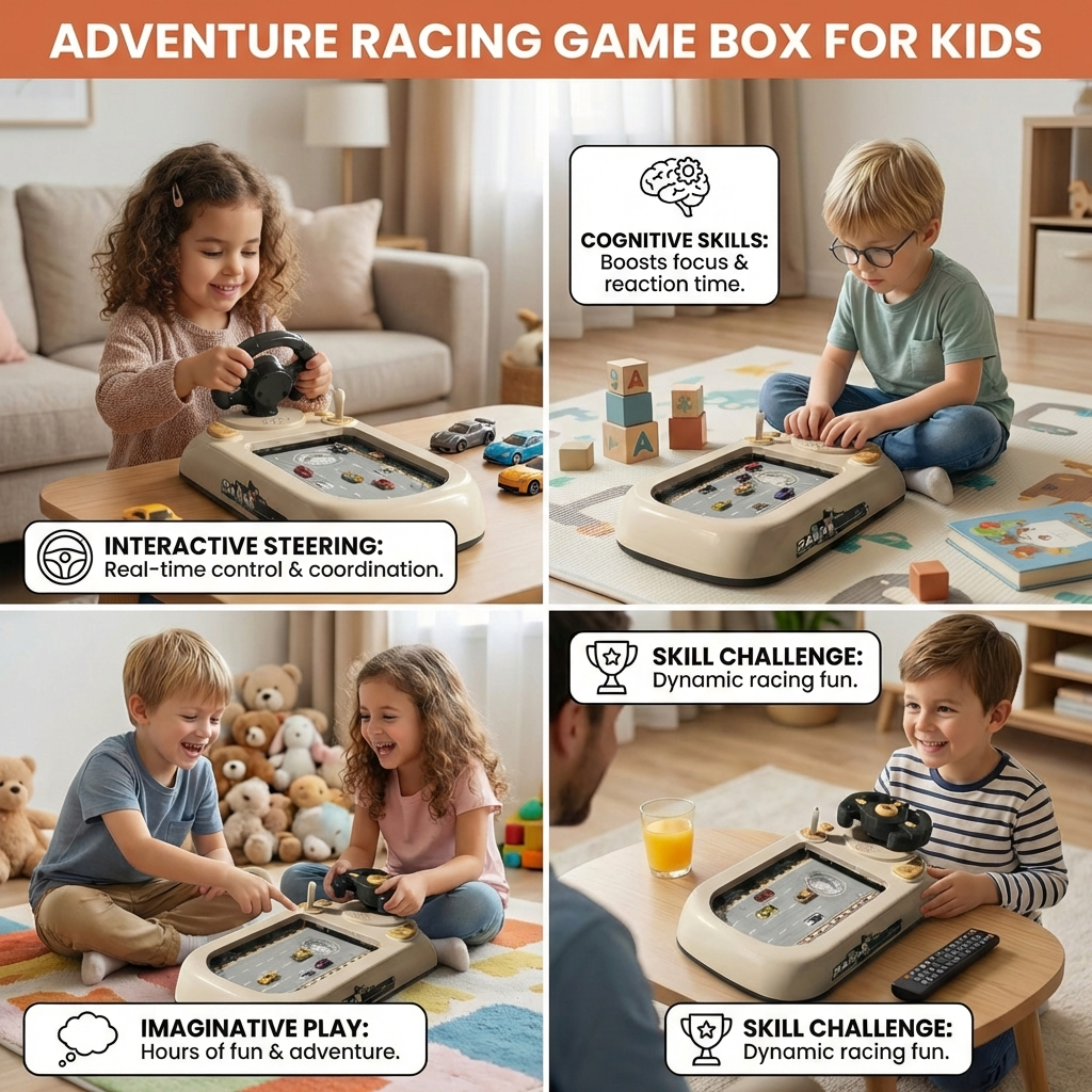 Adventure Racing Game Box for Kids
