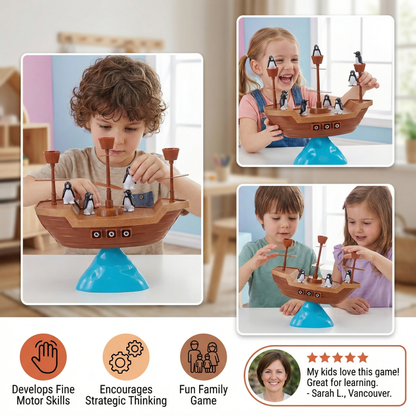 Penguin Pirate Ship Balance Game