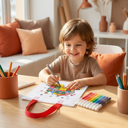 Children's Craft and Painting Bag Set with Pens