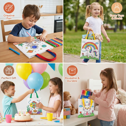 Children's Craft and Painting Bag Set with Pens