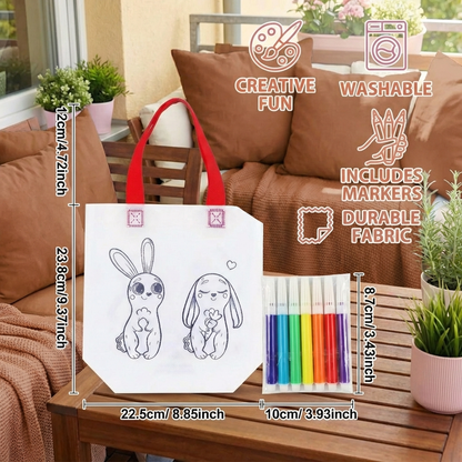 Children's Craft and Painting Bag Set with Pens