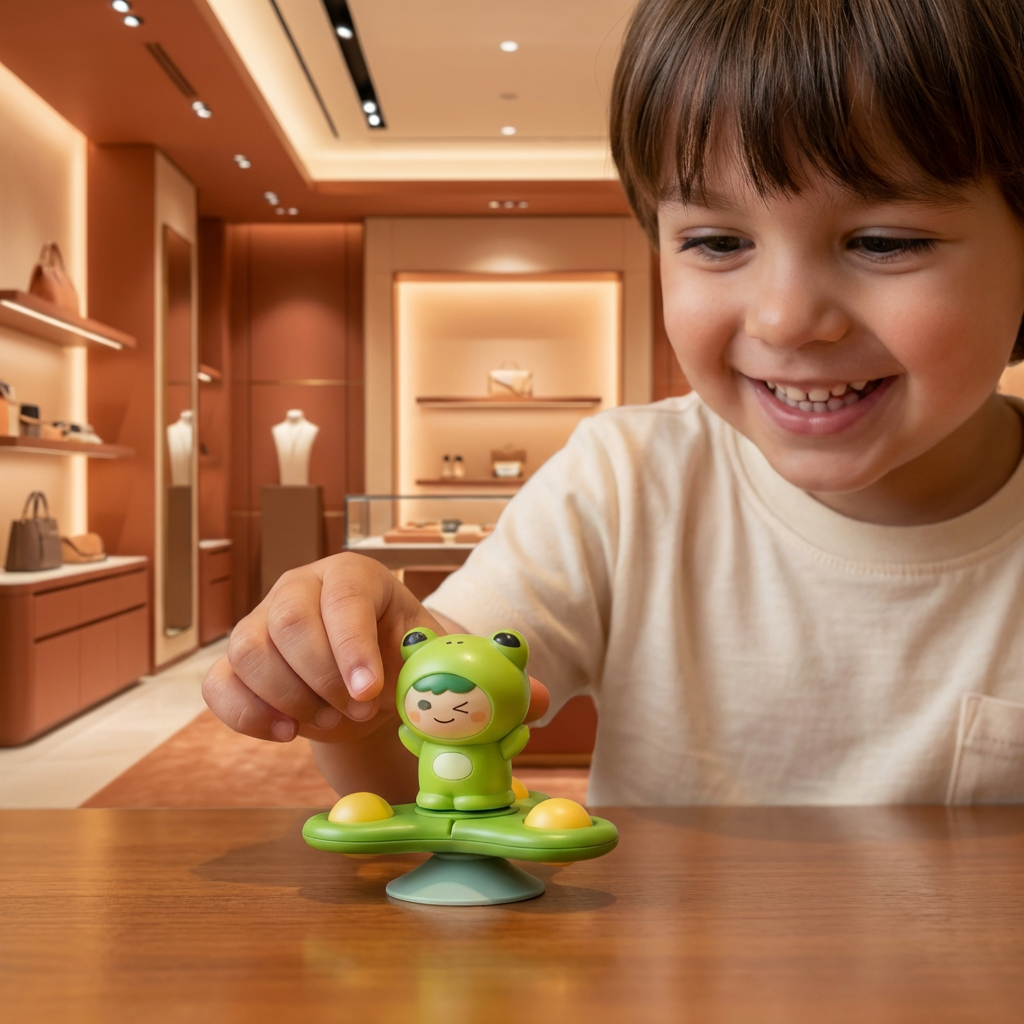 Montessori Suction Cup Spinner – Rotating Learning Toy