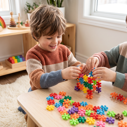 Montessori Plum Blossom Building Block Set