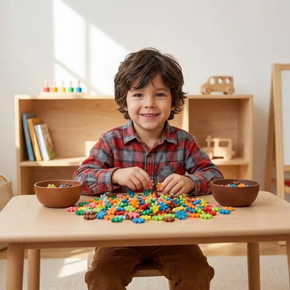 Montessori Plum Blossom Building Block Set