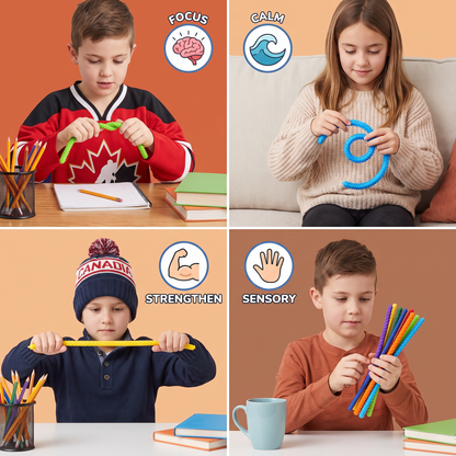 Sensory Fidget Sticks – Soothing Twisty Toys for Stress Relief