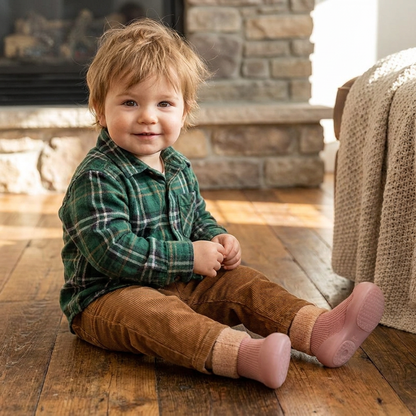 Warm Baby Walking Sock Shoes with Soft Non-Slip Soles