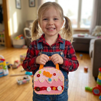 DIY Cute Felt Handbag Sewing Craft Kit for Kids