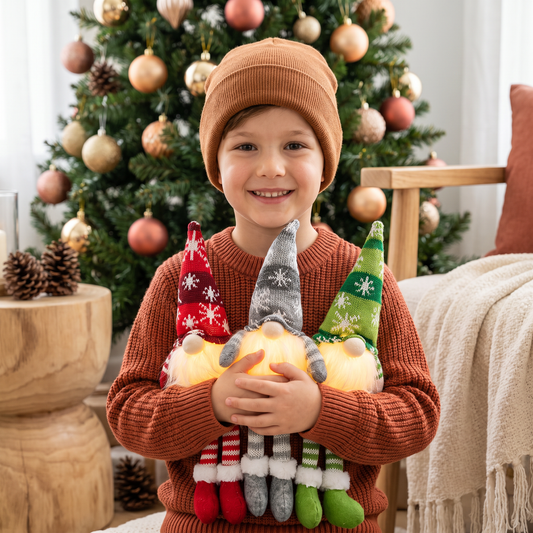 LED Light-Up Christmas Gnome Decorations