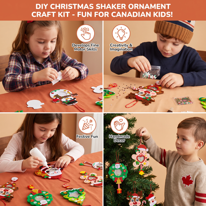 DIY Christmas Shaker Ornament Craft Kit for Kids
