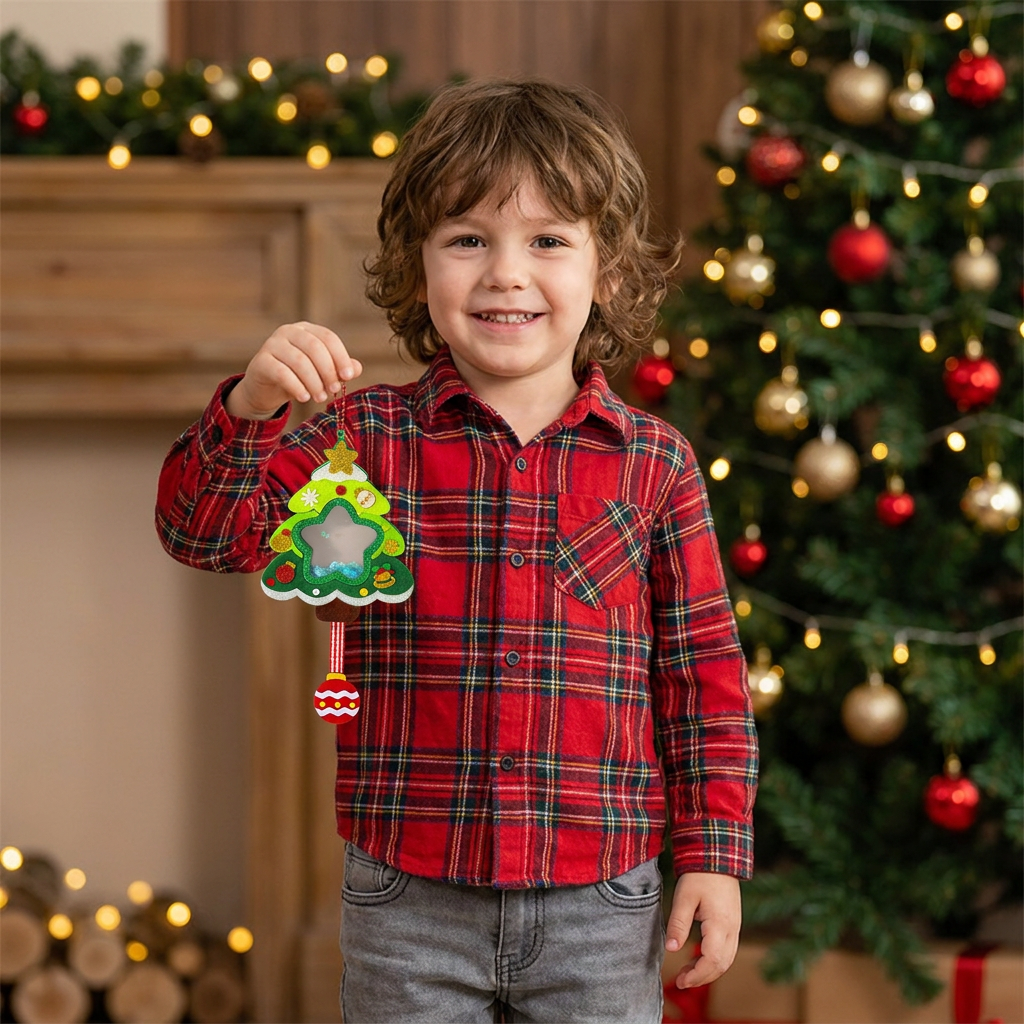 DIY Christmas Shaker Ornament Craft Kit for Kids