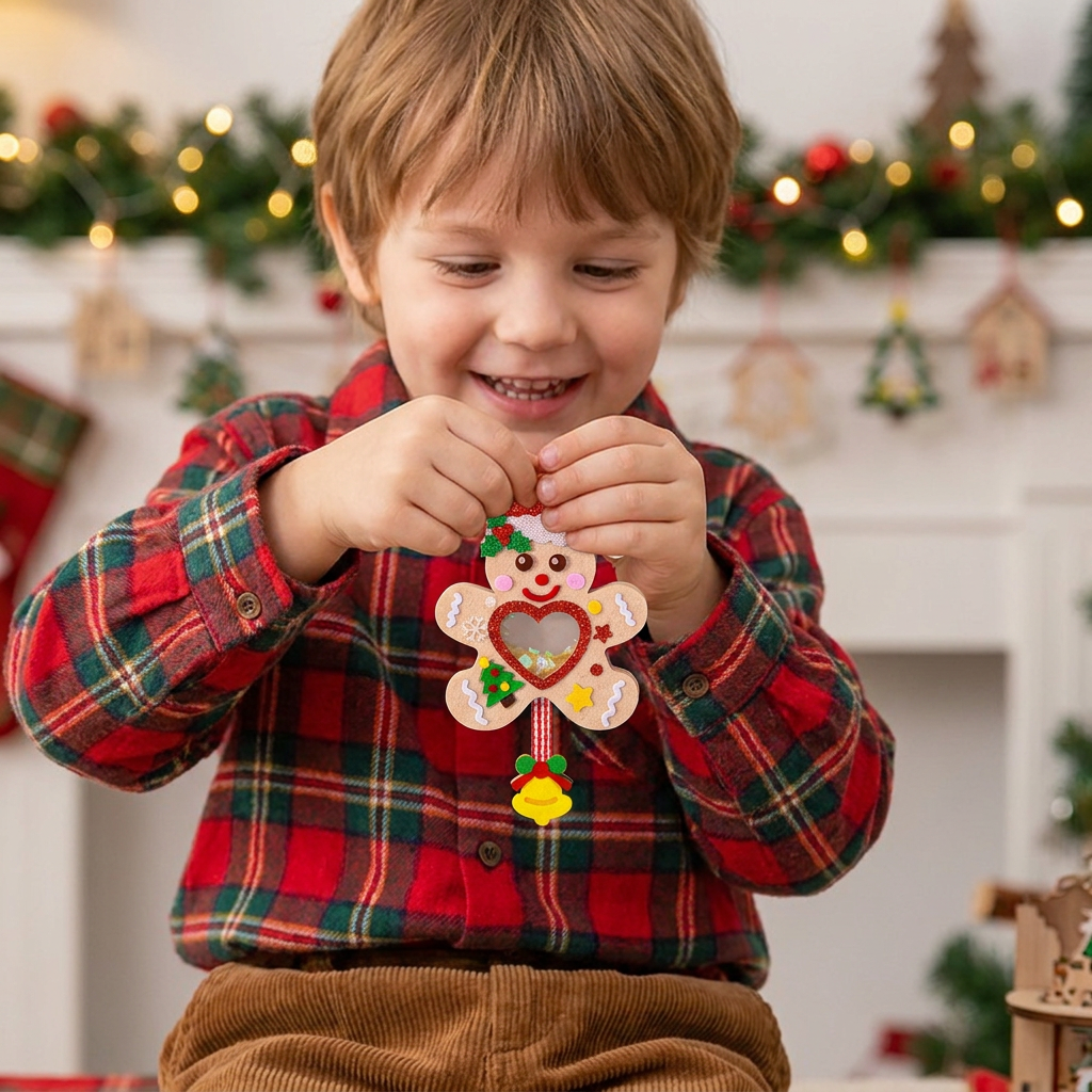 DIY Christmas Shaker Ornament Craft Kit for Kids