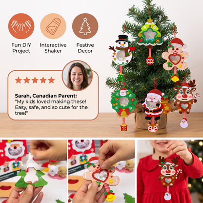 DIY Christmas Shaker Ornament Craft Kit for Kids
