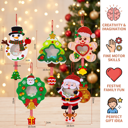 DIY Christmas Shaker Ornament Craft Kit for Kids