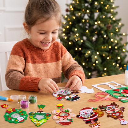 DIY Christmas Shaker Ornament Craft Kit for Kids