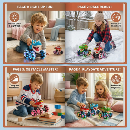 Glowing Monster Truck Toy Cars