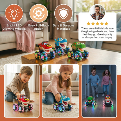 Glowing Monster Truck Toy Cars