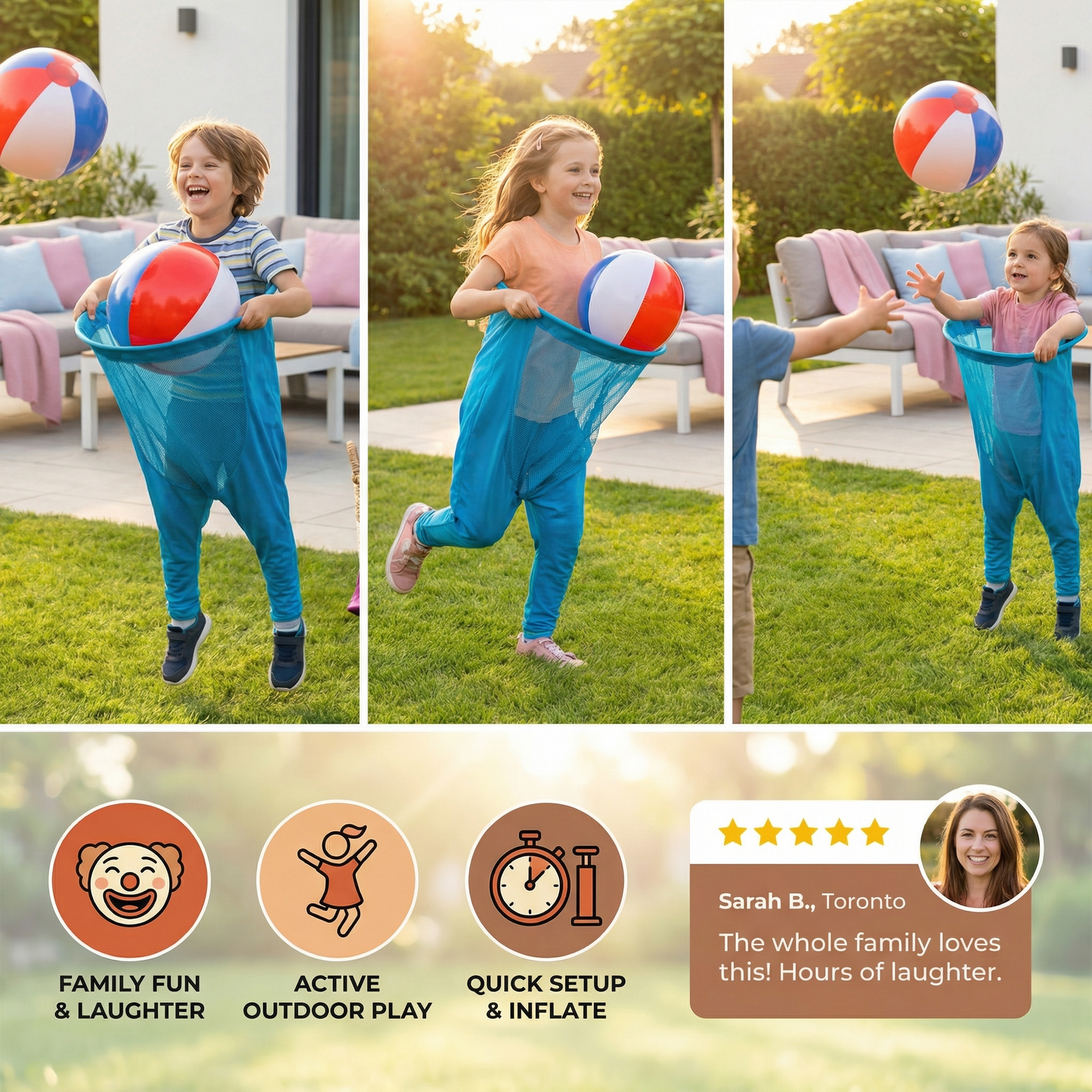 Clown Pants Catch Ball Family Game