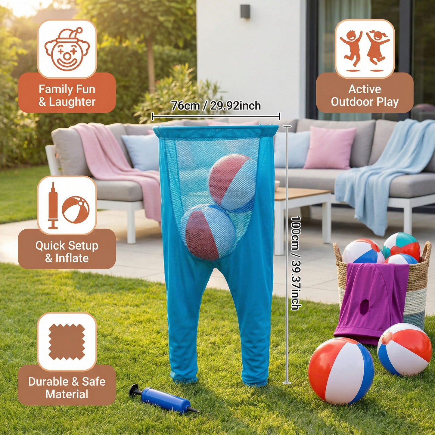 Clown Pants Catch Ball Family Game