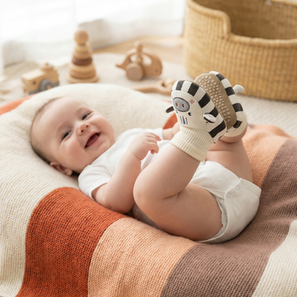 Cuddly soft baby sock shoes – Warm, non-slip & comfortable
