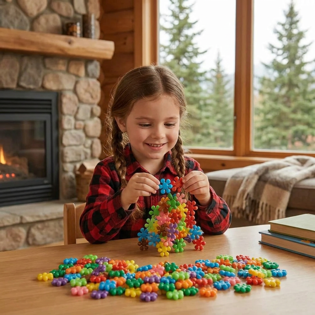 Montessori Plum Blossom Building Block Set