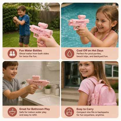 Double-Sided Prank Water Gun for Kids – Mini Water Fun Toy