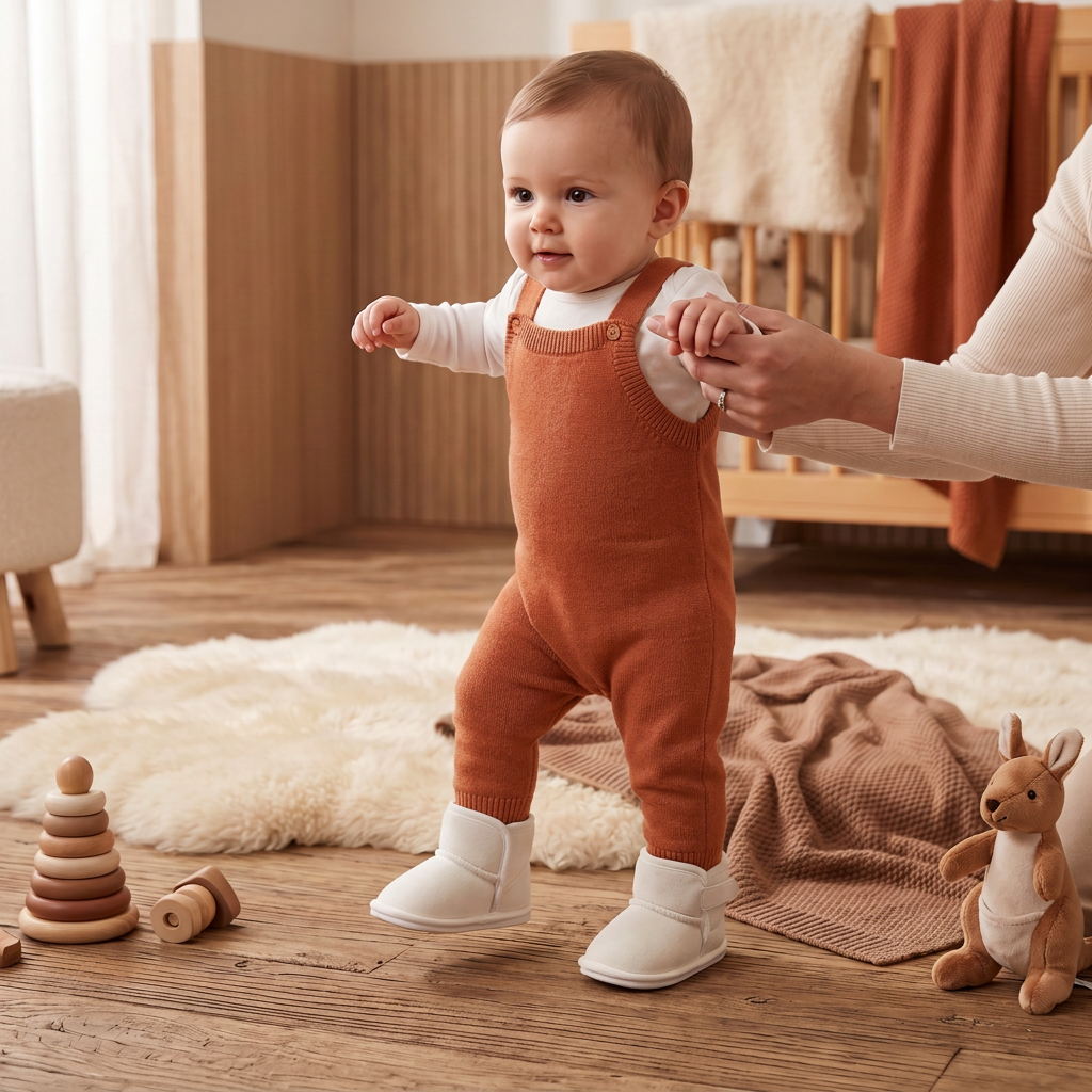 Fleece-Lined Baby Winter Boots with Soft, Non-Slip Soles