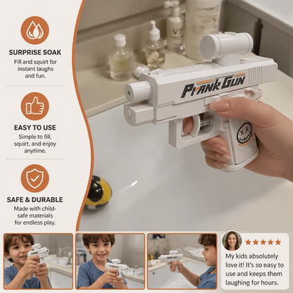 Double-Sided Prank Water Gun for Kids – Mini Water Fun Toy