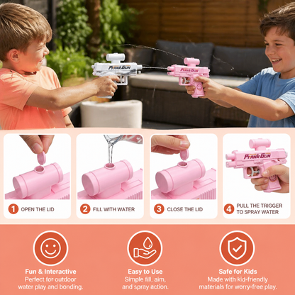 Double-Sided Prank Water Gun for Kids – Mini Water Fun Toy