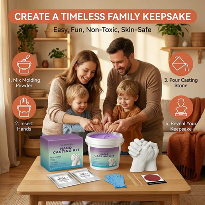 3D Hand Casting Kit for Families & Couples – Family Keepsake Set