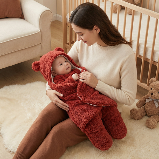 Baby Blanket and Pajamas in Bear Design