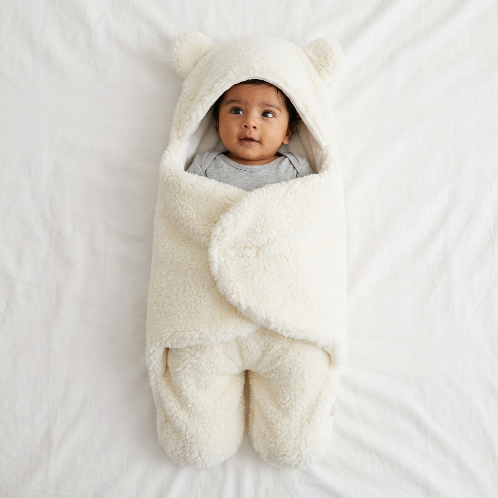 Baby Blanket and Pajamas in Bear Design