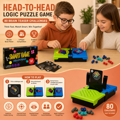 Head-to-Head Logic Puzzle Game – 80 Brain Teaser Challenges