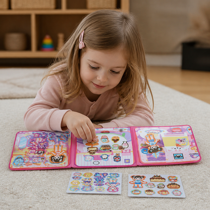 Montessori Magnetic Quiet Book – Creative Dress-Up & Scene Play