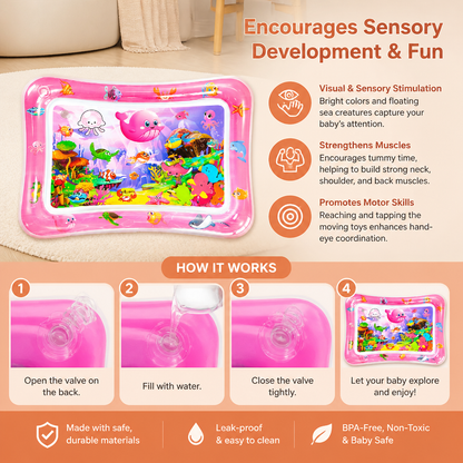 Inflatable Tummy Time Water Play Mat