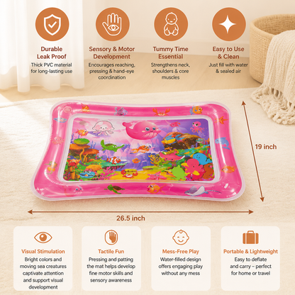 Inflatable Tummy Time Water Play Mat