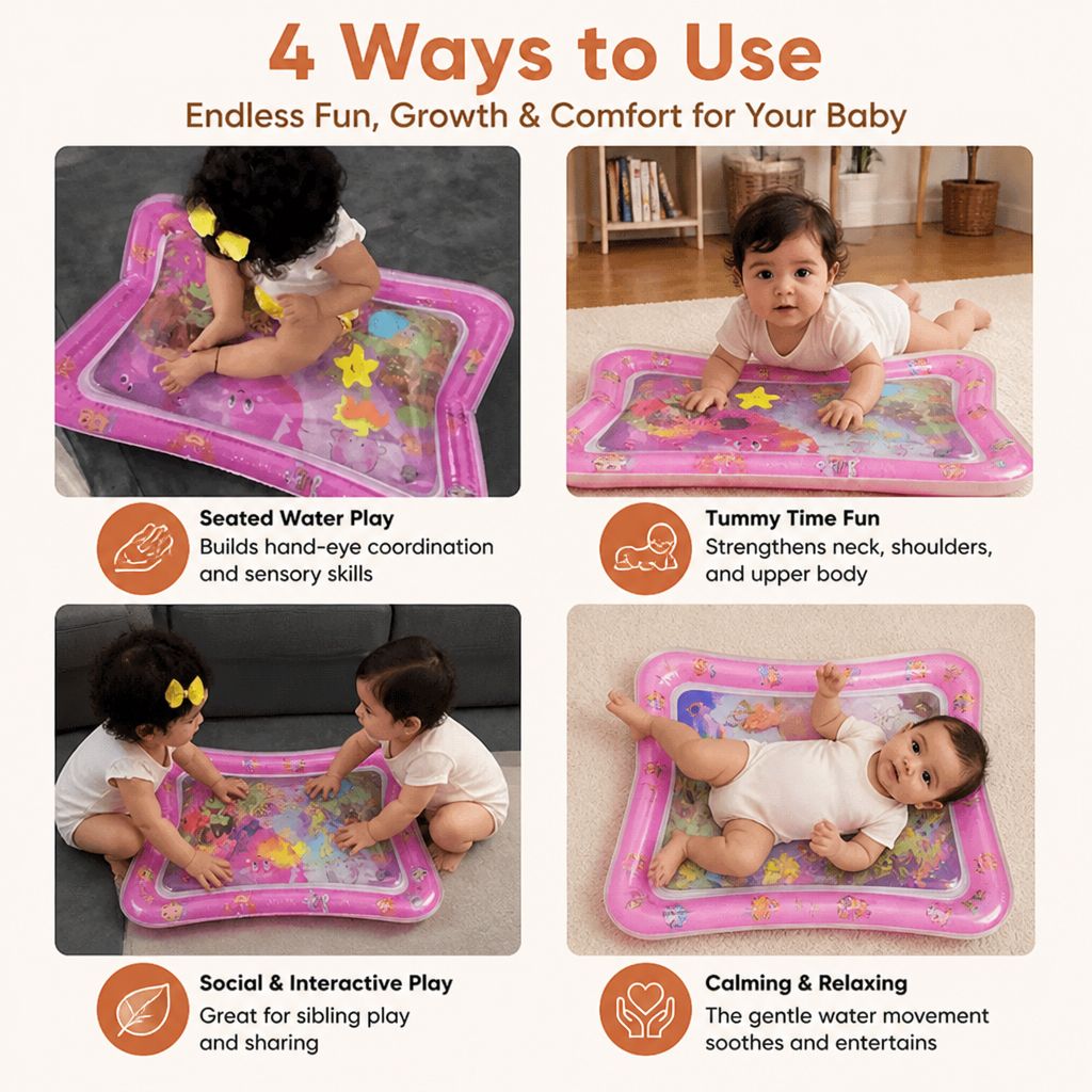 Inflatable Tummy Time Water Play Mat